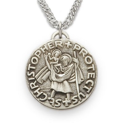 St. Christopher Sterling store Silver Medal with 20