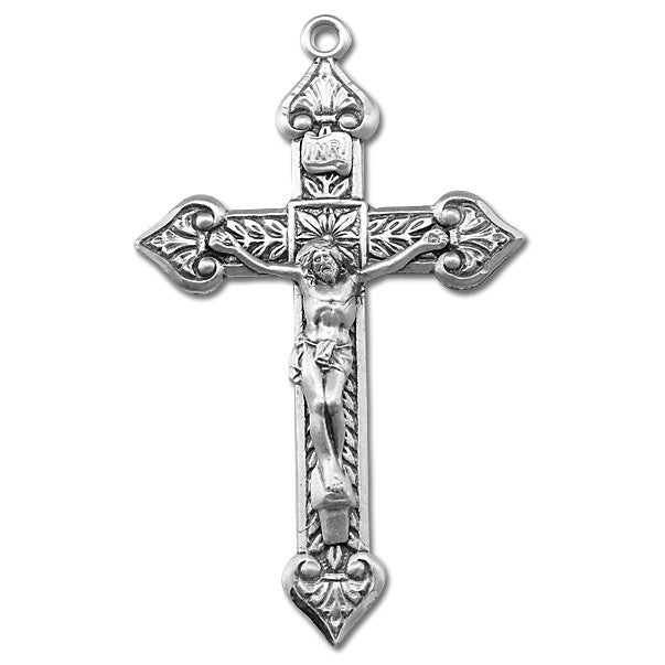 Sterling Silver Crucifix with 24" - Chain