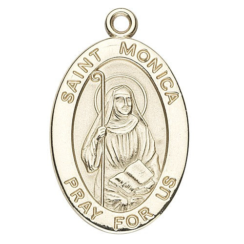 St. Monica 14K Oval w/14K Jump Ring - Boxed
