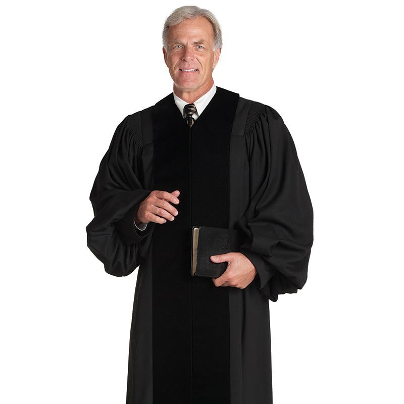 Velvet Geneva Black Pulpit Robe