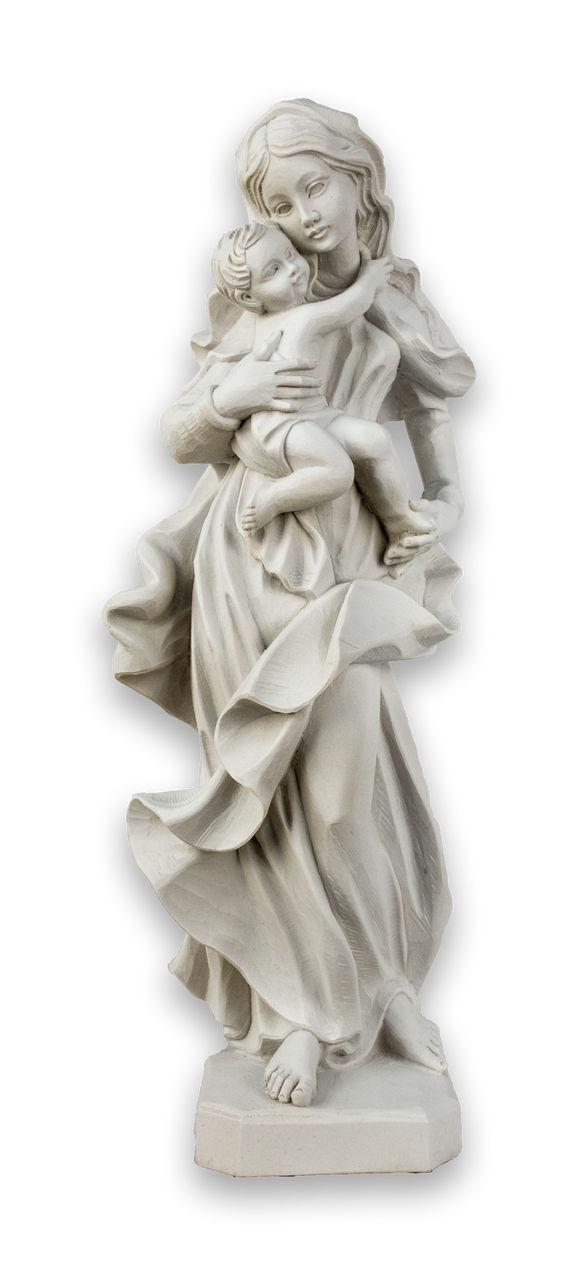 11.5" White Bavarian Madonna