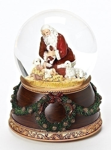 Musical Kneeling Santa Dome