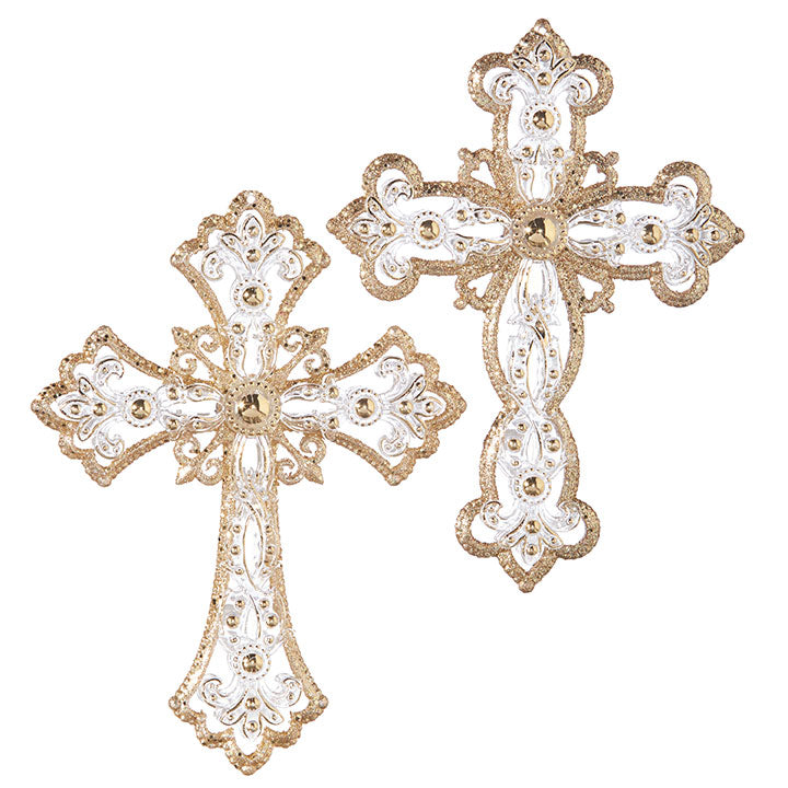 Jeweled Cross Ornaments