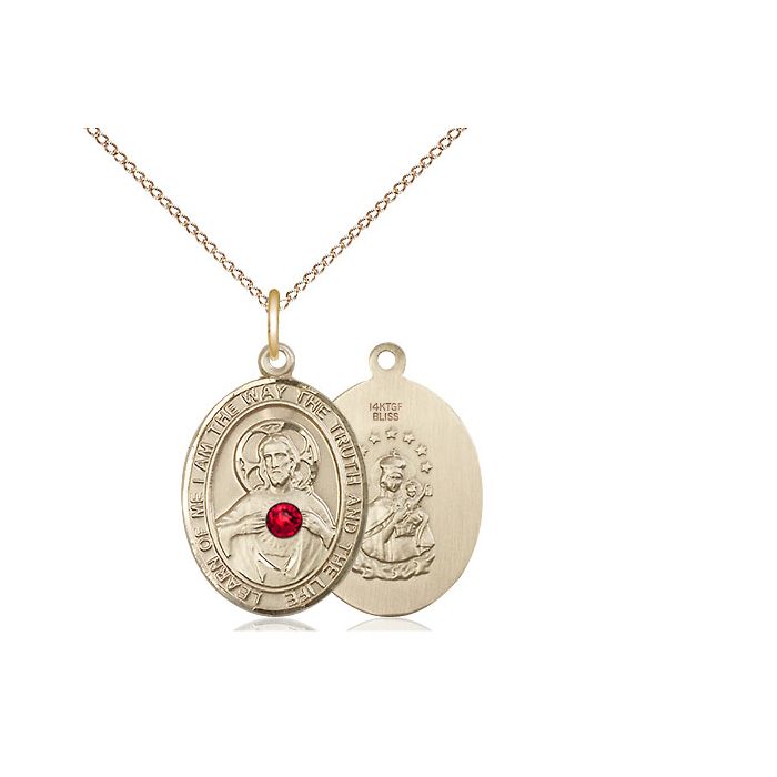 Gold Filled Scapular Pendant