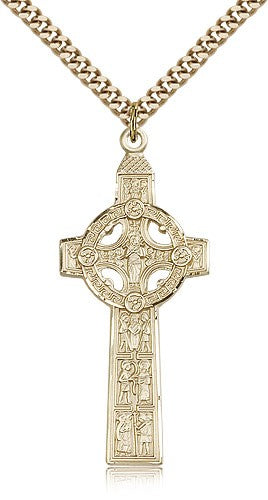 Gold Filled Scriptures Cross Pendant