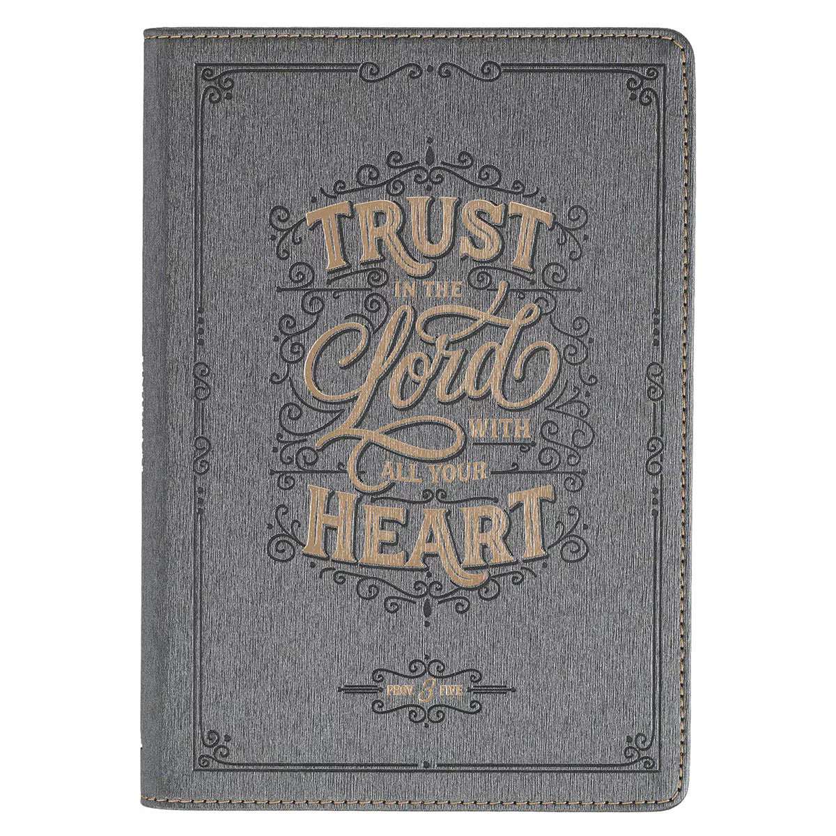 Trust in the Lord Charcoal Faux Leather Classic Journal