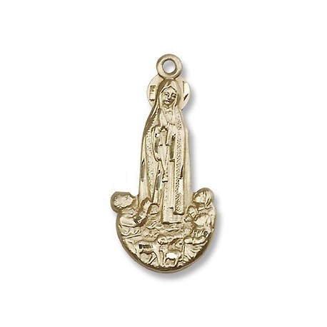 Gold Filled O/L of Fatima Pendant