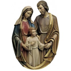 Holy Family Bust - Woodcarved