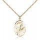 Gold Filled Sorrowful Mother Pendant