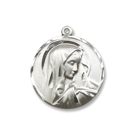 Sterling Silver Sorrowful Mother Pendant