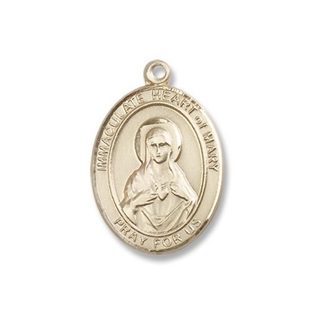 Gold Filled Immaculate Heart of Mary Pendant