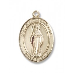 Gold Filled Virgin of the Globe Pendant