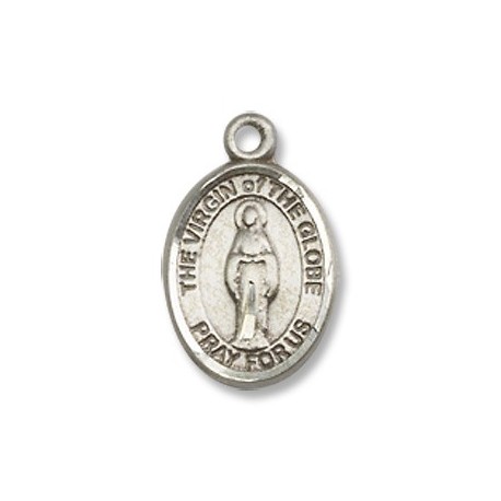 Sterling Silver Virgin Of The Globe Pendant