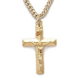 Crucifix 14K Gold Filled w/18" Chain-Boxed