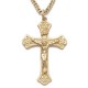 Mens Crucifix 14K Gold Filled w/24" Chain - Boxed