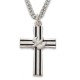 Holy Spirit Dove Cross Sterling Silver Inspirational Necklace w/24" Chain - Boxed