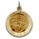 St. Michael 14K Gold Round Medal