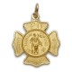 St. Florian 14K Gold Medal - Firefighter