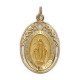 Miraculous Medal 14K Gold Large Oval Medal