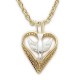 Holy Spirit Dove Necklace 24K Gold Over Sterling Silver w/18" Chain - Boxed