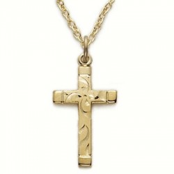Women's Cross Necklace 14K Gold Filled w/18" Chain - Boxed