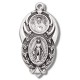 Sterling Silver Miraculous & Scapular Medal w/18" Chain - Boxed