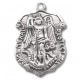 St. Michael Sterling Silver Small Shield w/20" Chain - Boxed