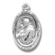 St. Anthony Sterling Silver Small Oval w/18" Chain - Boxed