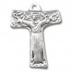 St. Francis Tao Cross Sterling Silver w/18" Chain - Boxed