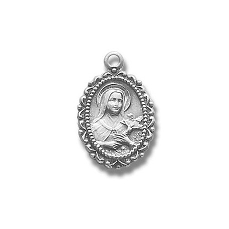 St. Therese Sterling Silver Small w/18" Chain - Boxed