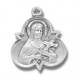 St. Theresa with Trinity Sterling Silver w/18" Chain - Boxed