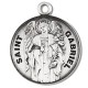 St. Gabriel Sterling Silver Round w/20" Chain - Boxed