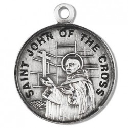 St. John of the Cross Sterling Silver Round w/20" Chain - Boxed