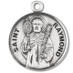 St. Raymond Sterling Silver Round w/20" Chain - Boxed