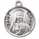 St. Sophia Sterling Silver Round w/18" Chain - Boxed