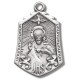 Sterling Silver Sacred Heart of Jesus w/24" Chain - Boxed
