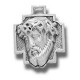 Sterling Silver Christ Head w/18" Chain - Boxed