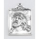 Sterling Silver Square Head of Christ w/24" Chain - Boxed