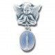 Sterling Silver Angel with Blue Tiny Miraculous Baby Pin - Boxed