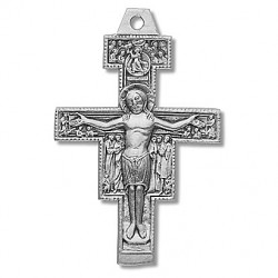 Sterling Silver Large San Damiano Cross w/20" Chain - Boxed