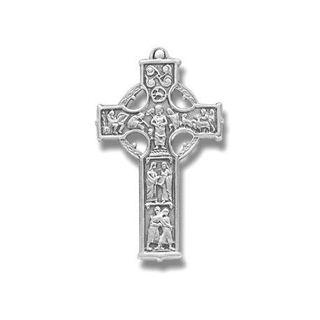Sterling Silver Small Celtic Cross w/18" Chain - Boxed