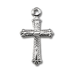 Sterling Silver Tiny Cross w/16" Chain - Boxed