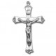 Large Sterling Silver Rosary Crucifix w/24" Chain - Boxed