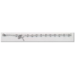 5mm Sterling Silver Rosary Bracelet - Boxed
