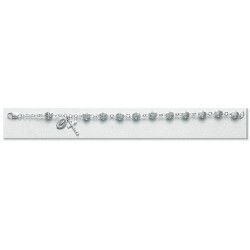 Sterling Silver Acorn Cap Rosary Bracelet - Boxed