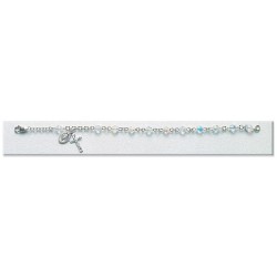 5mm Swarovski Crystal (AB) Sterling Rosary Bracelet - Boxed
