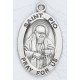 St. Pio Sterling Silver Oval w/20" Chain - Boxed