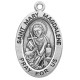 St. Mary Magdalene Sterling Silver Oval w/18" Chain - Boxed