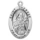 St. Therese Sterling Silver Oval w/18" Chain - Boxed