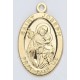 St. Joseph Gold Over Sterling Silver Oval w/20" Chain - Boxed